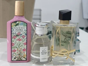 So geht's: Den perfekten YSL Libre Dupe finden – Ein Insider-Guide aus der Parfum-Lieferkette (2026) 2 IMIXX Inspired by Libre Eau de Parfum als langanhaltende Lavendel-Vanille Alternative neben einem klassischen Luxus-Flakon.