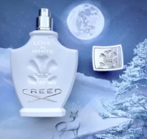 Laborgeprüftes Creed Love in White Dupe im Größen- und Farbvergleich zum teuren Originalflakon.