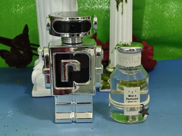How to: Günstiges Herrenparfum finden, das teuer riecht (Der Insider-Guide aus dem Parfümlabor) 5 Vergleich der Inhaltsstoffe und Kostenstruktur: Teures Luxus-Herrenparfum im Flakon neben einem hochwertigen, günstigen Herrenparfum aus der Manufaktur.